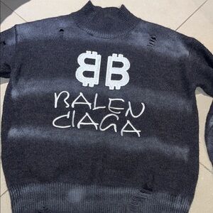 Balenciaga Unifit Stressed sweater - unisex - men’s size XS - Women’s Large